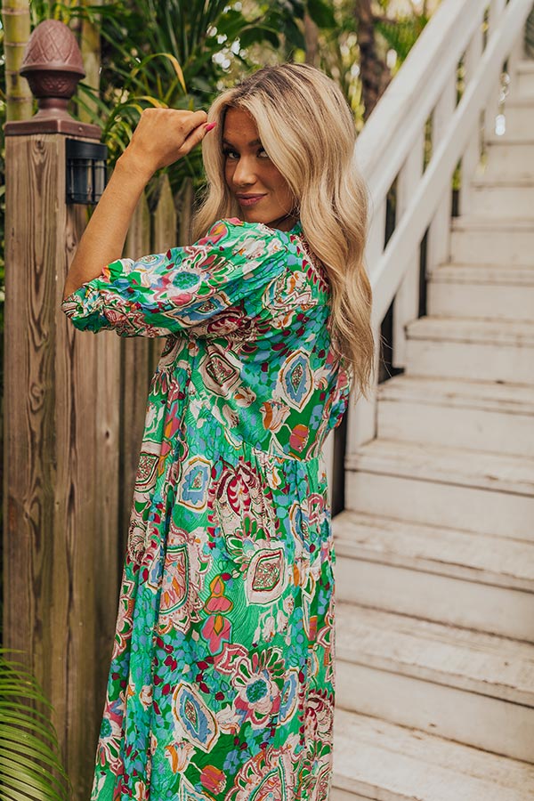 Premium Green Midi Dress - Ultimate Style Statement