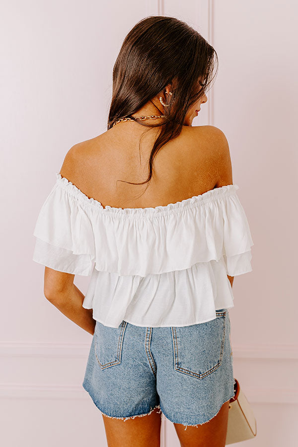 Ultimate White Babydoll Top for Date Nights