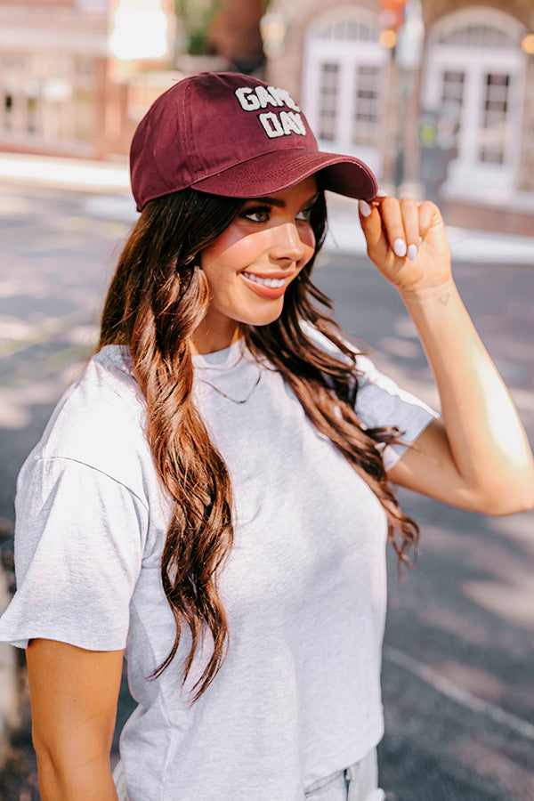 Premium Game Day Maroon Baseball Cap