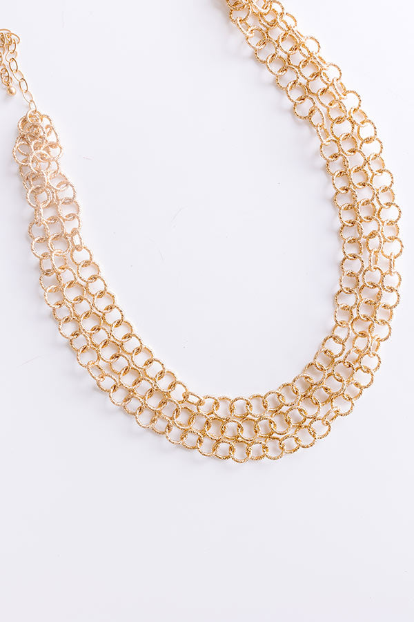 Ultimate Chic Layered Necklace - Happy Hour Ready