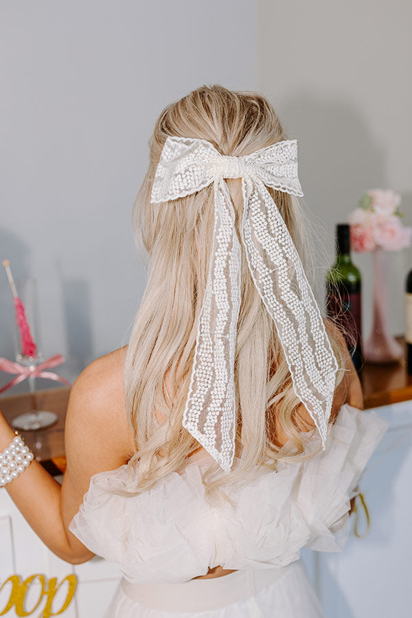 Premium Brooklyn Lace Bow Hair Clip - Ultimate Style Upgrade