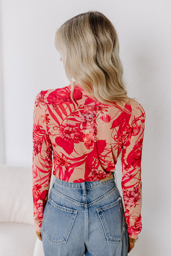 Ultimate Floral Mesh Bodysuit - Premium Chic Style