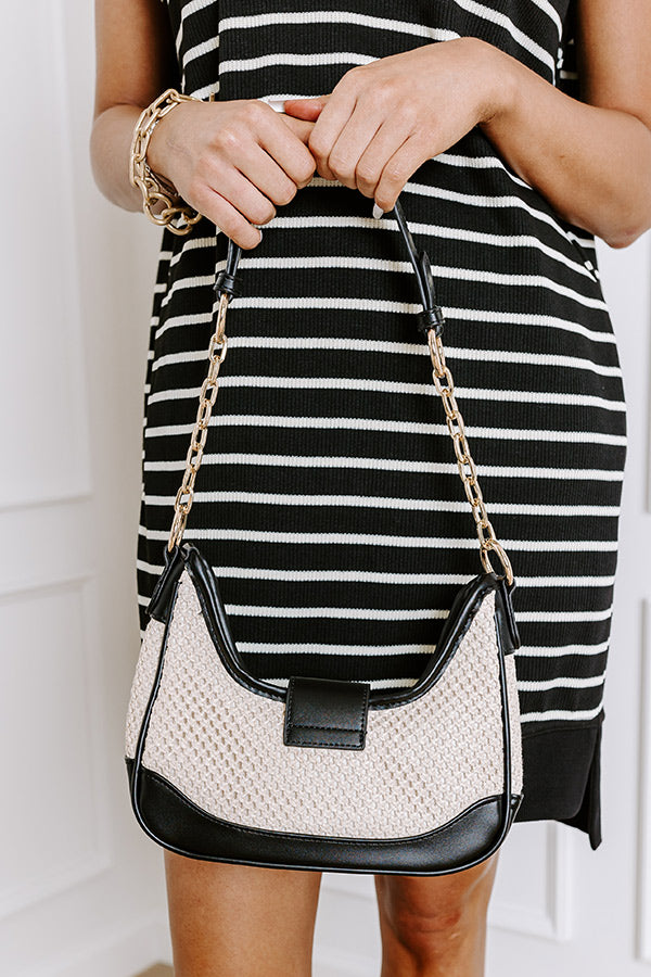 Premium Black Woven Purse - Ultimate Style Statement