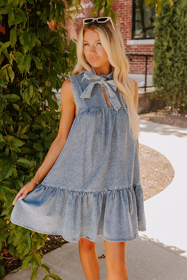 Ultimate Downtown Market Denim Mini Dress