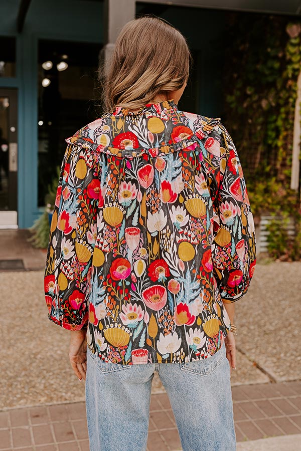 Premium Floral Ruffle Top - Ultimate Style Upgrade
