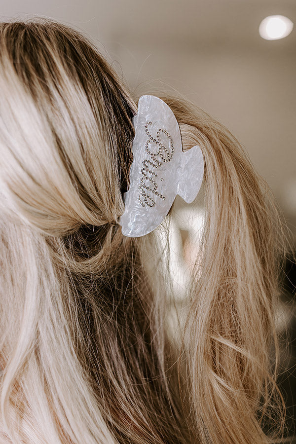 Premium Bride Rhinestone Embellished Hair Claw Clip