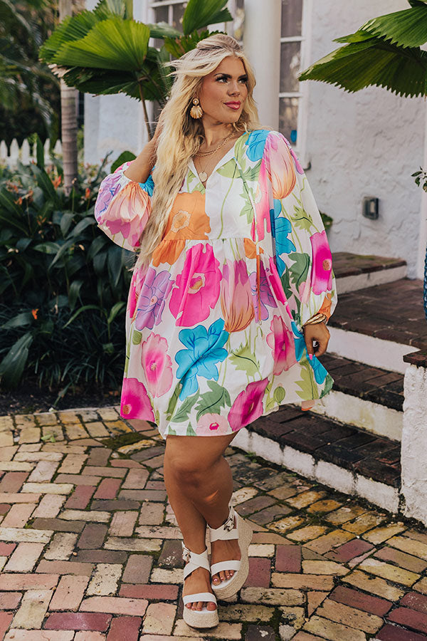 Premium Floral Embrace Mini Dress - Ultimate Summer Style