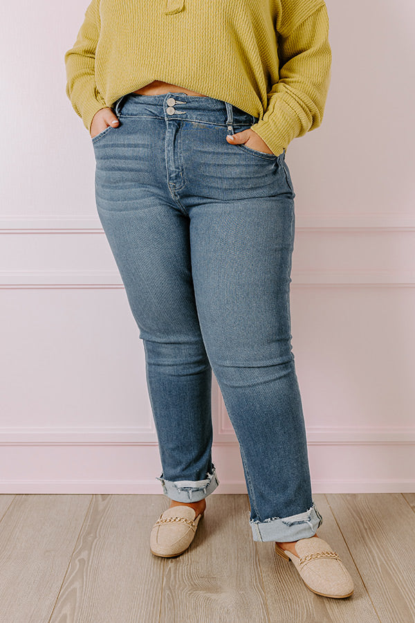 KanCan Ultimate High Waist Straight Leg Jean - Curve Flattering Fit