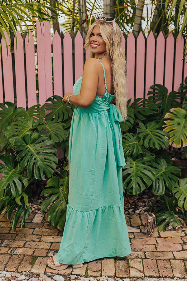 Premium Sea Glass Curves Maxi Dress - Ultimate Chic Style