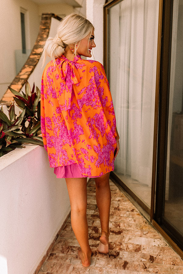 Ultimate Vibrant Vibes Top - Orange & Purple