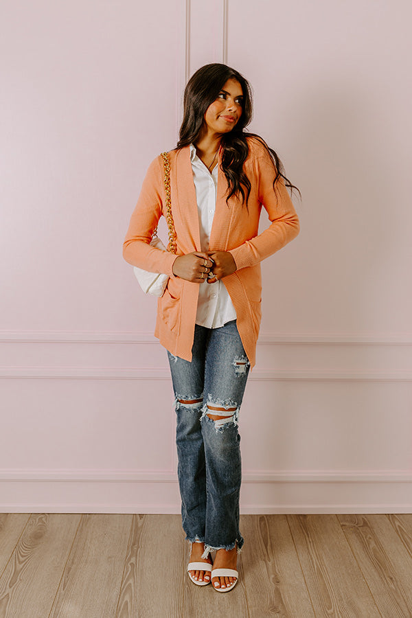 Premium Light Coral Pullover Cardigan - Ultimate Comfort & Style