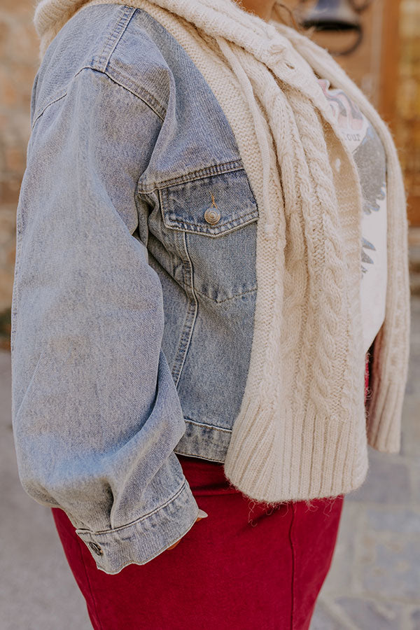 Ultimate Cozy Cable Knit Sweater Jacket