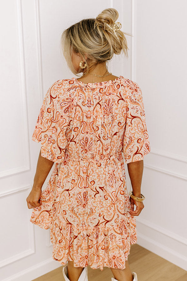 Premium Paisley Print Shift Dress - Ultimate Seaside Style