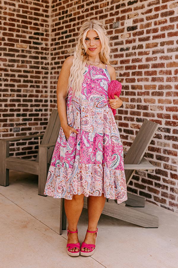 Ultimate Sassy Paisley Midi Dress