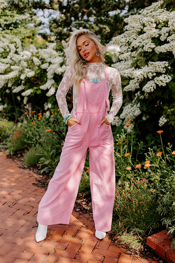 Ultimate Meena Pink Denim Overalls - Trendy & Functional