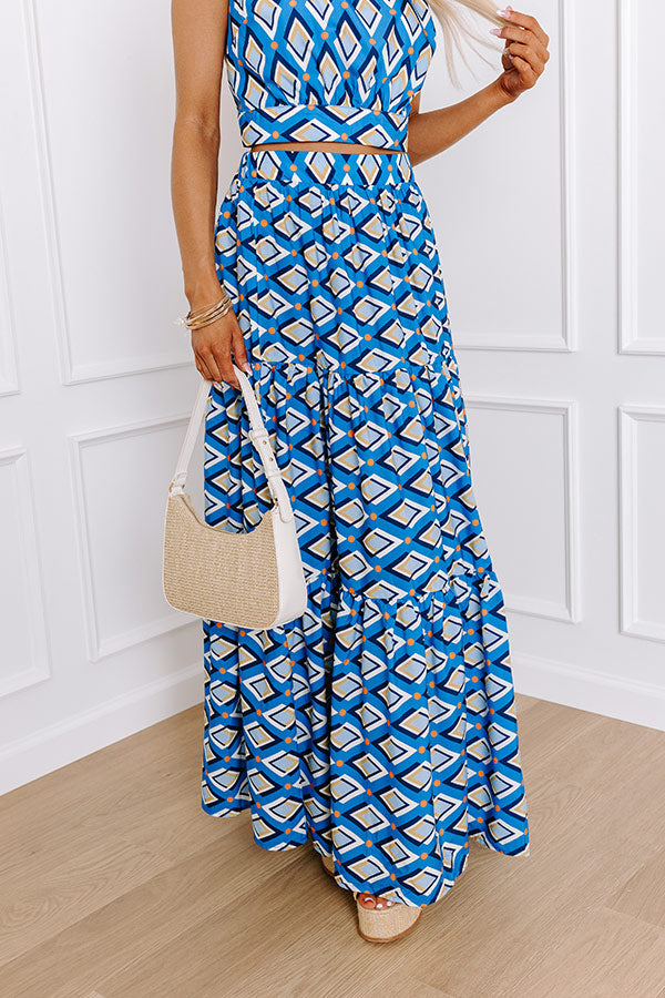 Premium Oceanside Brunch High Waist Maxi Skirt - Ultimate Style & Comfort