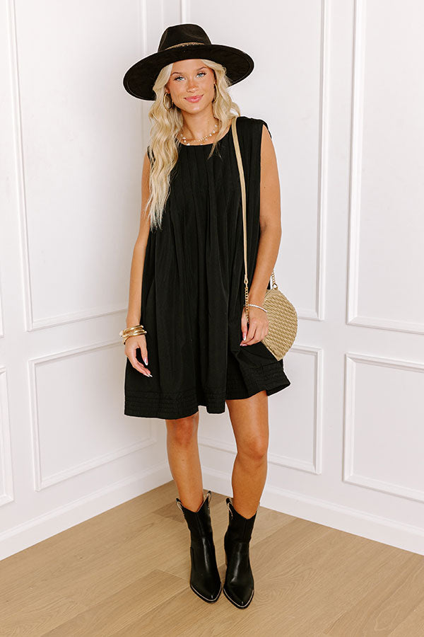 Ultimate Chic Black Mini Dress - Happy Moment Collection