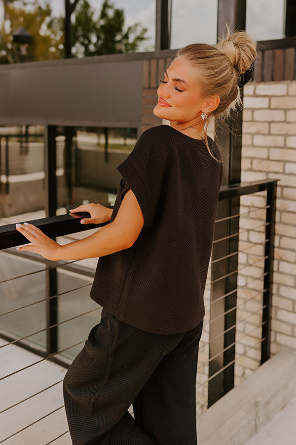 Premium Cozy Shift Top - Ultimate Comfort in Black