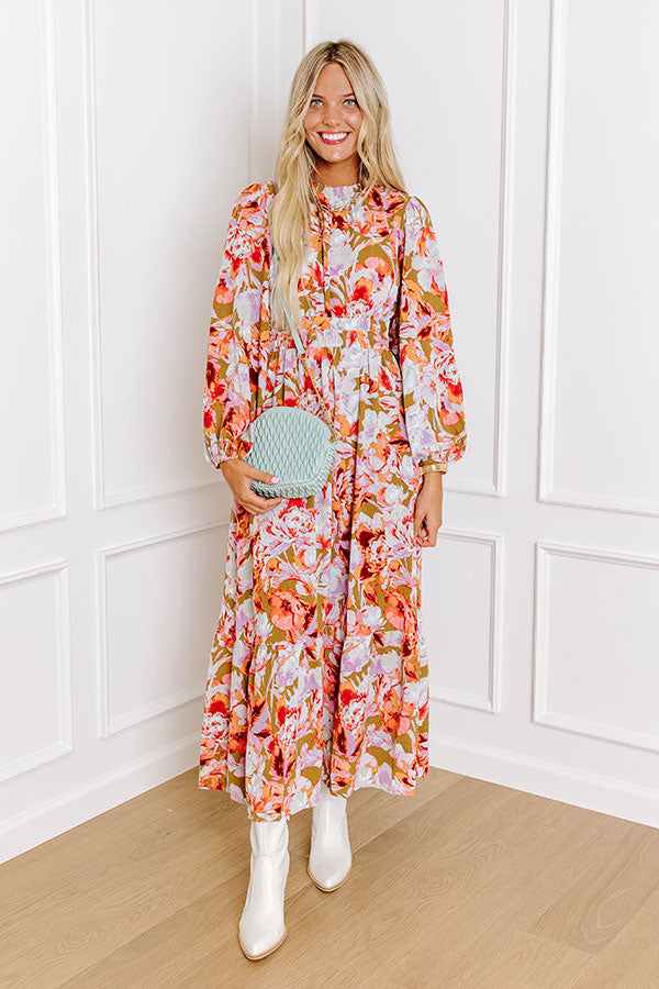 Ultimate Peony Please Maxi Dress - Floral Elegance Redefined