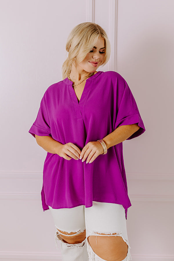 Premium City Escape Shift Top - Orchid Curves Edition