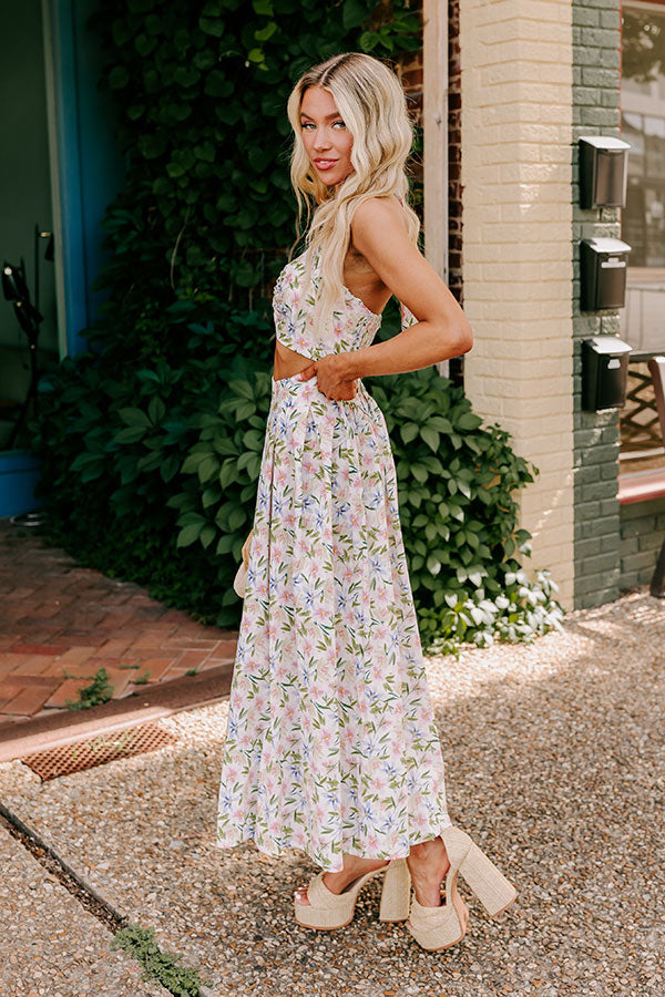 Ultimate Botanical Bliss High Waist Maxi Skirt