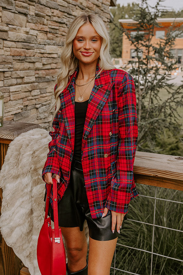 Premium VIP Floor Seats Plaid Blazer - Ultimate Style Upgrade