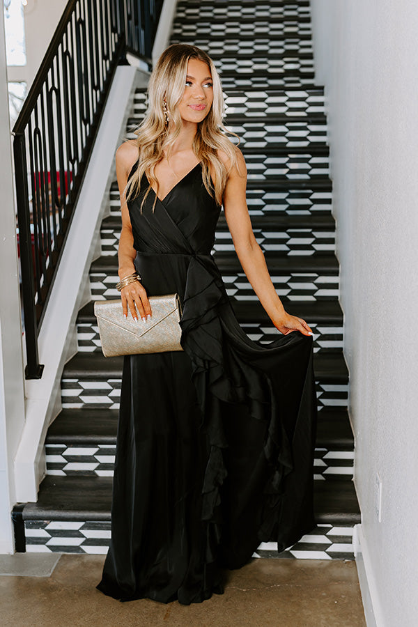 Elegance Redefined: Premium Satin Maxi Dress