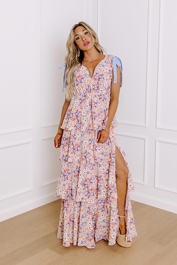 Ultimate Gleeful Garden Tiered Maxi Dress