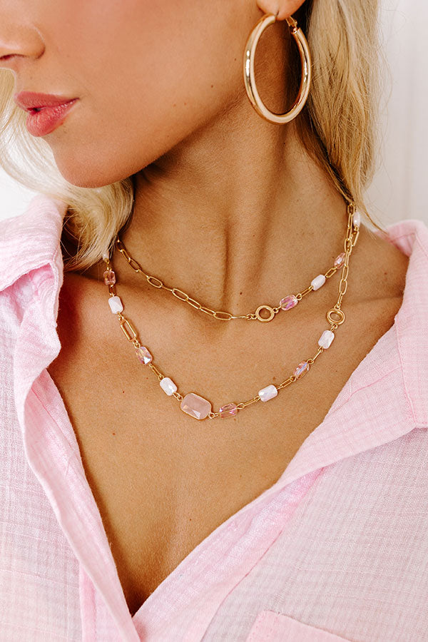 Ultimate Glamour Pink Necklace - Premium Statement Piece