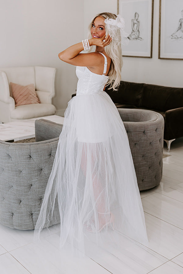 Ultimate Elegance Tulle Maxi Dress for Destination Weddings