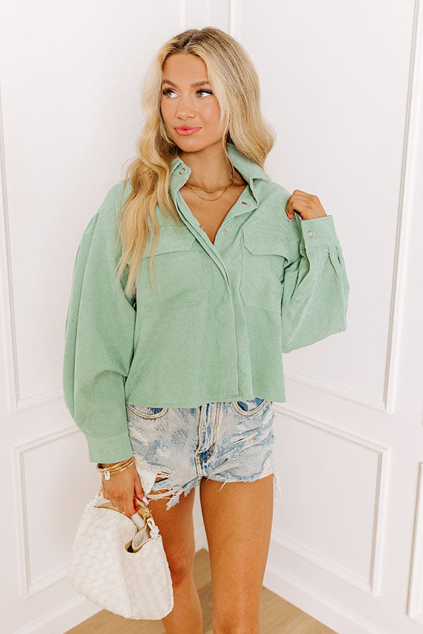 Premium Pear Corduroy Top - Trendy & Versatile