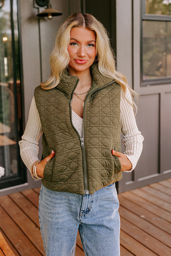 Ultimate Evergreen Bliss Quilted Vest