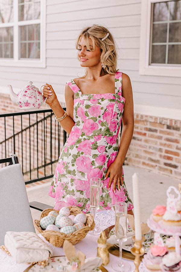 Premium Rosie Galore Mini Dress - Ultimate Tea Party Elegance