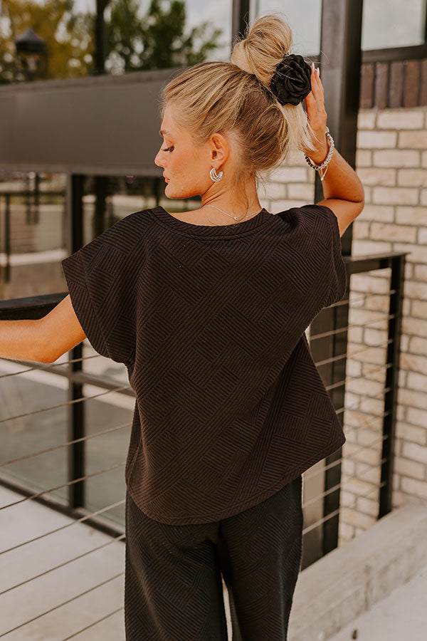 Premium Cozy Shift Top - Ultimate Comfort in Black