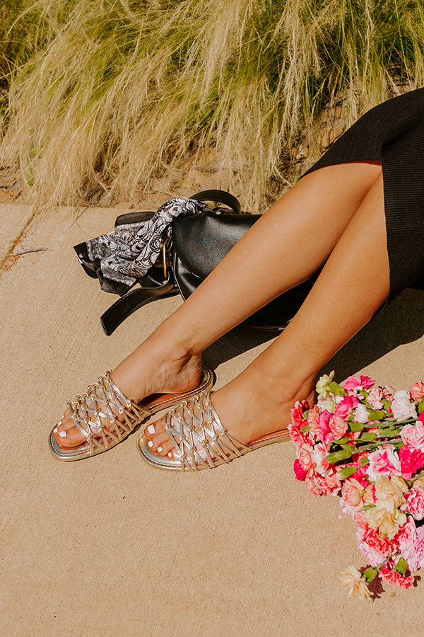 Ultimate Irene Metallic Sandal - Premium Comfort & Style