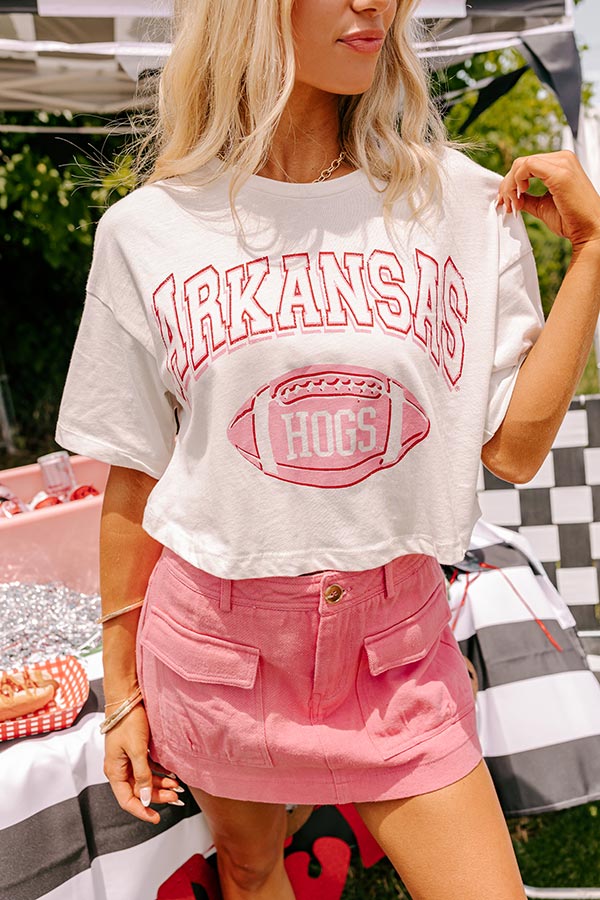 Ultimate Arkansas Razorbacks Game Day Crop Tee