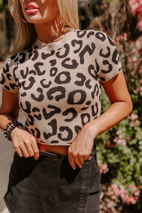 Ultimate Cityscape Leopard Print Knit Top