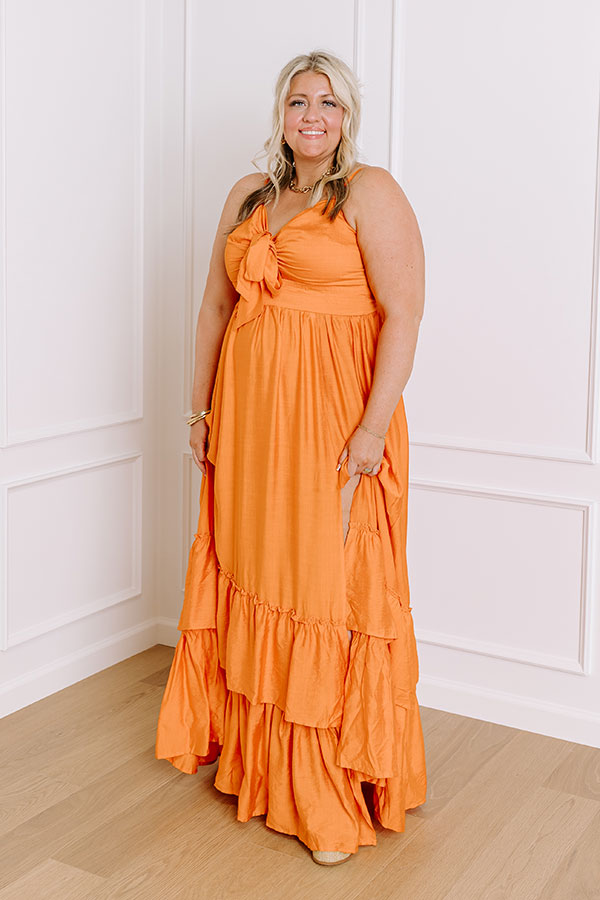 Ultimate Coconut Grove Maxi Dress - Orange Curves