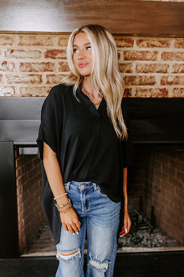 Ultimate Decadence Black Button-Up Shirt