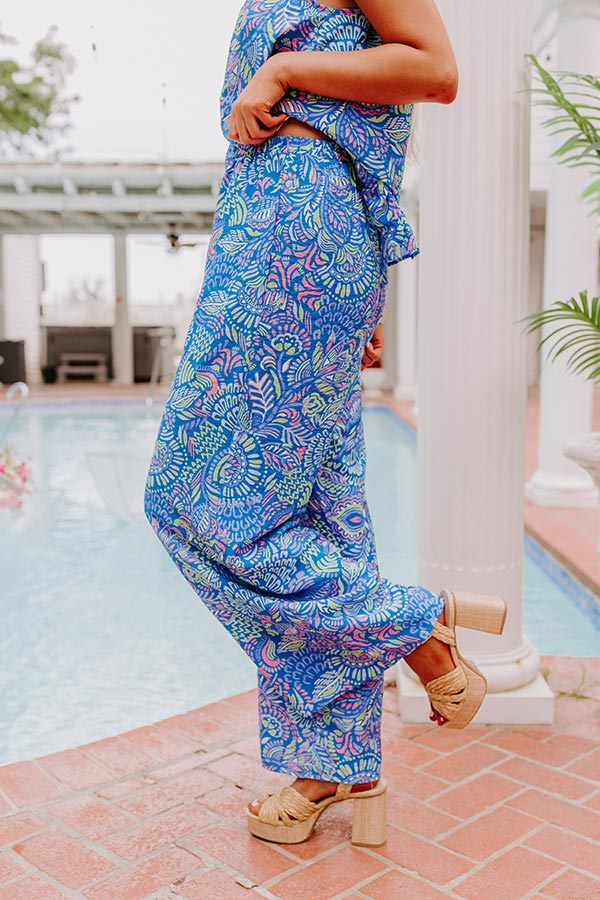 Premium Vacay High Waist Pants - Cobalt Blue | Ultimate Summer Style