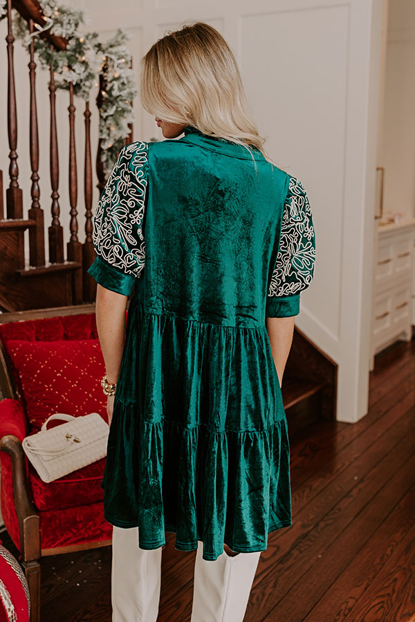 Premium Velvet Mini Dress - Hunter Green | Ultimate Style Upgrade