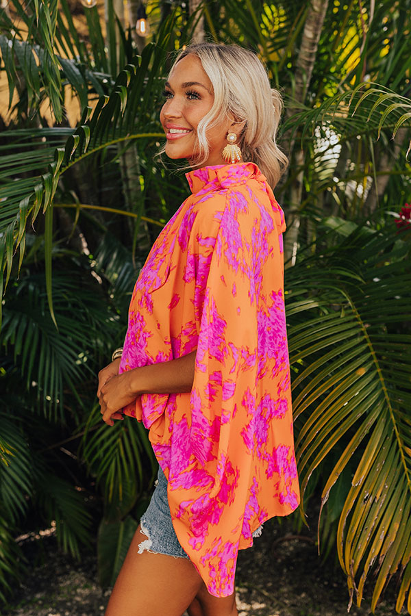 Ultimate Vibrant Vibes Top - Orange & Purple