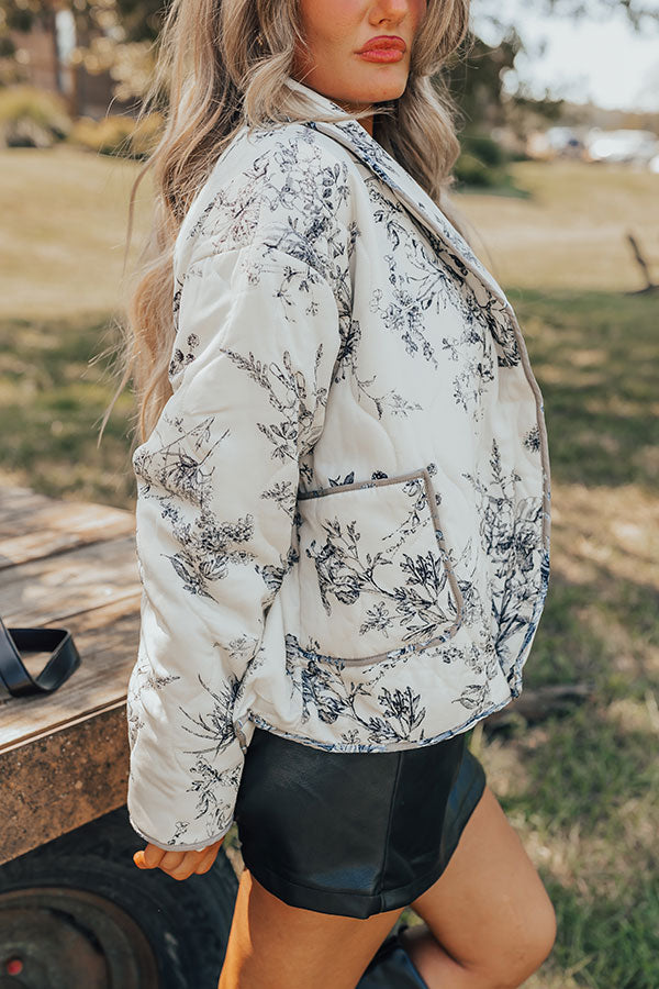 Ultimate Stellar Style Quilted Floral Jacket