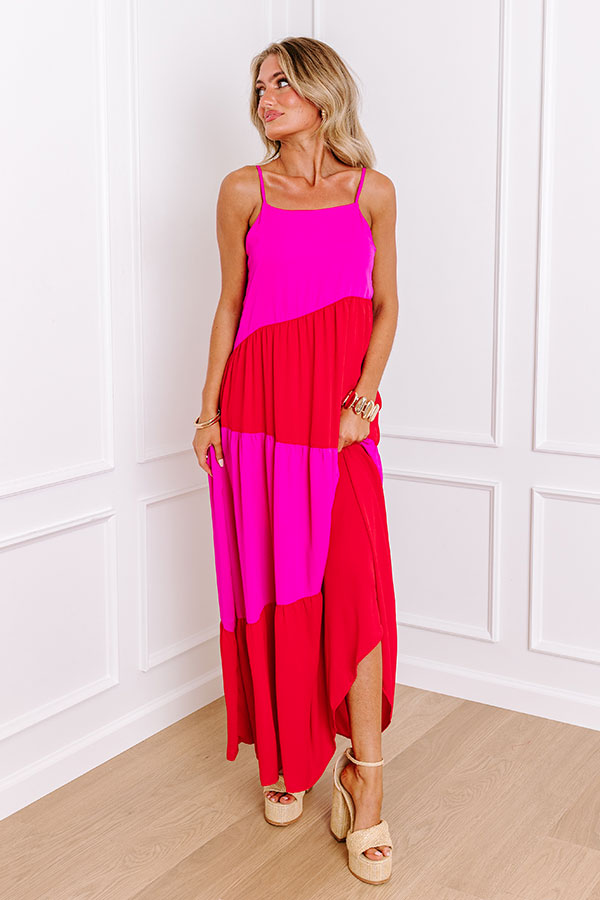 Premium Color Block Maxi Dress - Ultimate Summer Style