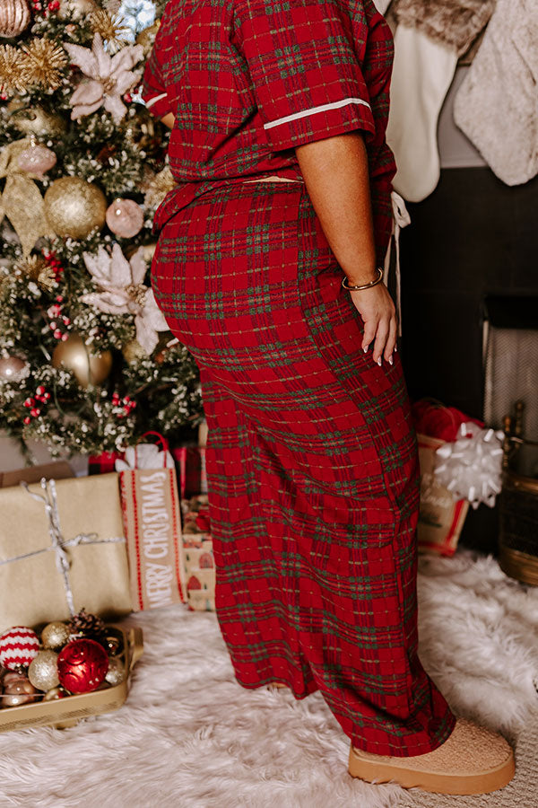 Ultimate Cozy Plaid Pajama Pants for Curves