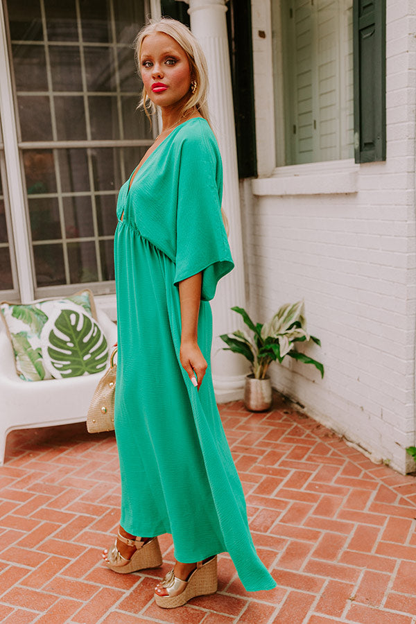 Ultimate Tulum Maxi Dress in Premium Green