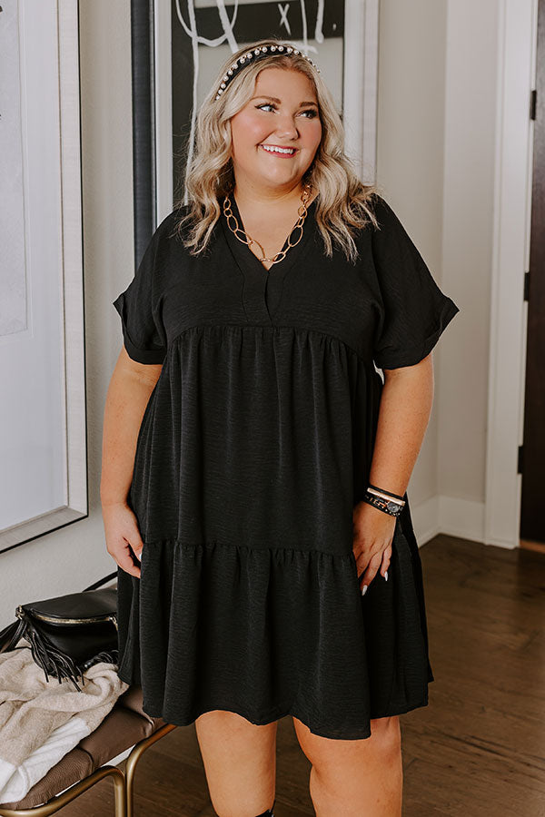 Ultimate Cool Cruise Shift Dress - Black Curves Edition