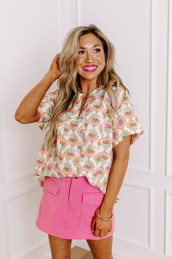 Premium Sunshine Floral Shift Top - Ultimate Summer Style