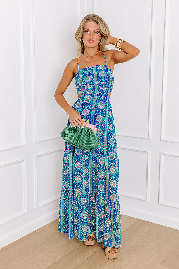 Ultimate Wildflower Wonder Chiffon Maxi Dress