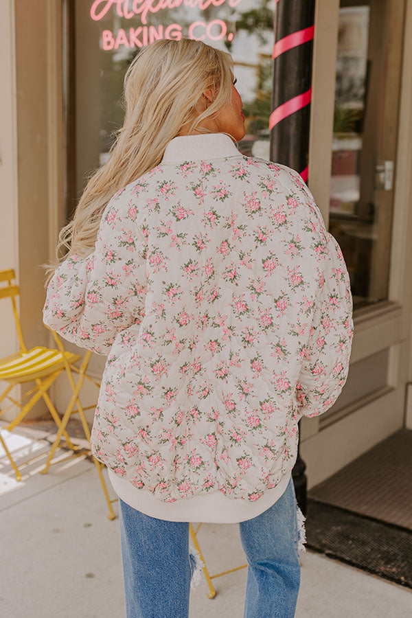 Premium Floral Quilted Jacket - Ultimate Style & Comfort